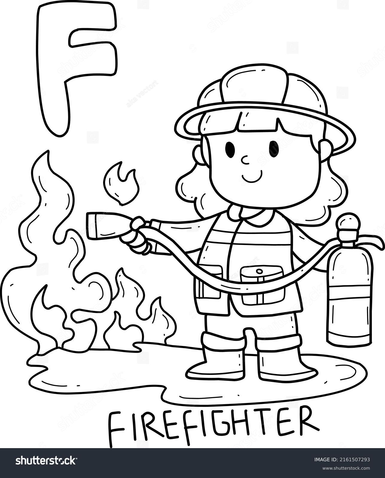 1 Thousand Coloring Book Firefighter Royalty Free Images Stock Photos Pictures Shutterstock
