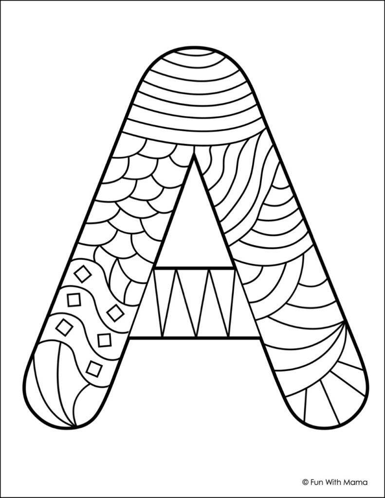 10 FREE Letter A Coloring Pages Fun With Mama