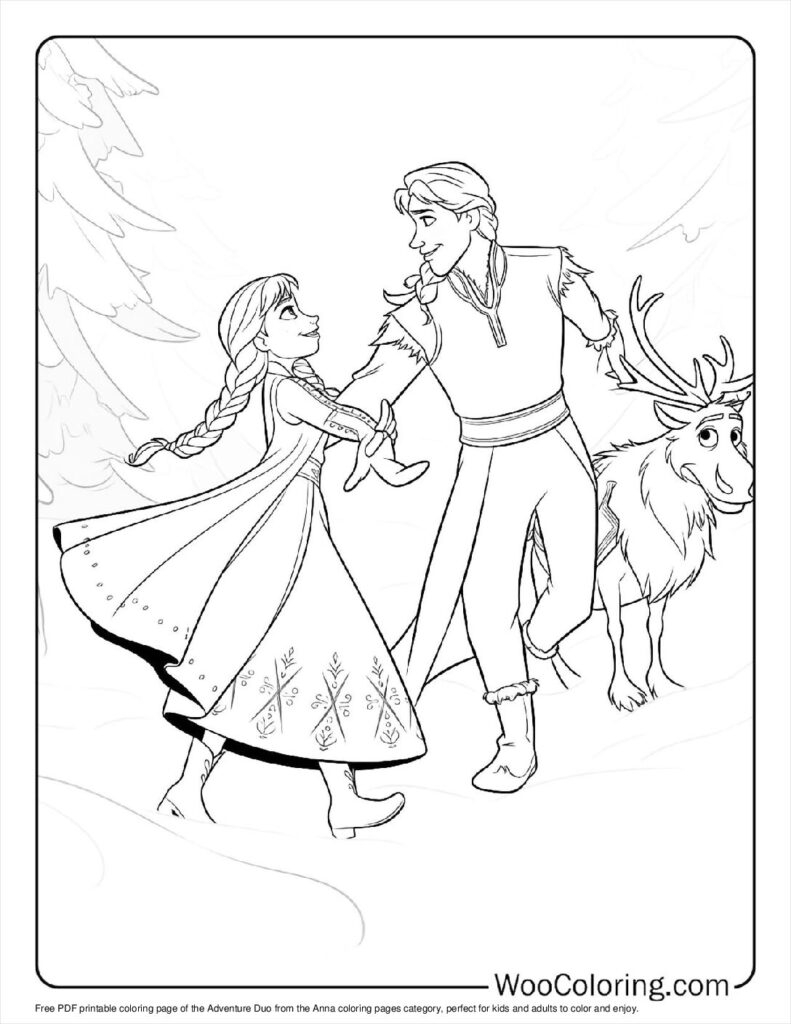 elsa anna coloring pages
