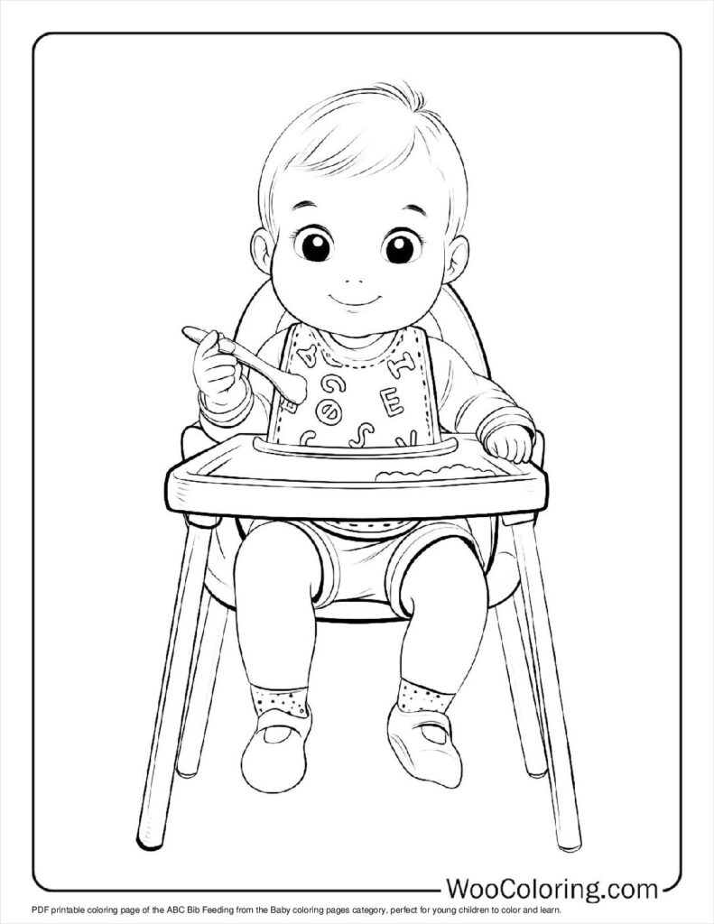 100 Baby Coloring Pages Free PDF To Print Woo Coloring