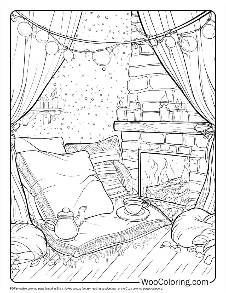 cozy coloring pages