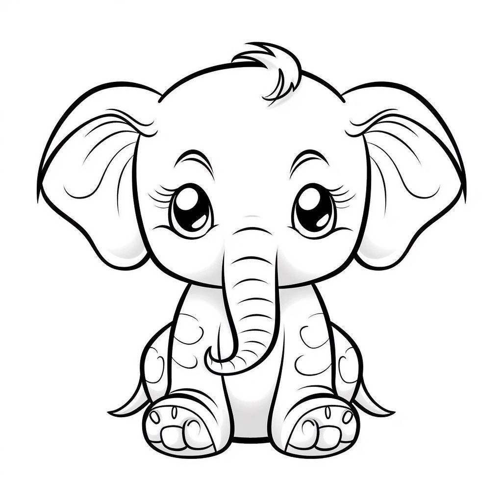 100 Cute Animals Printable Coloring Pages By TinyTreasure Printables