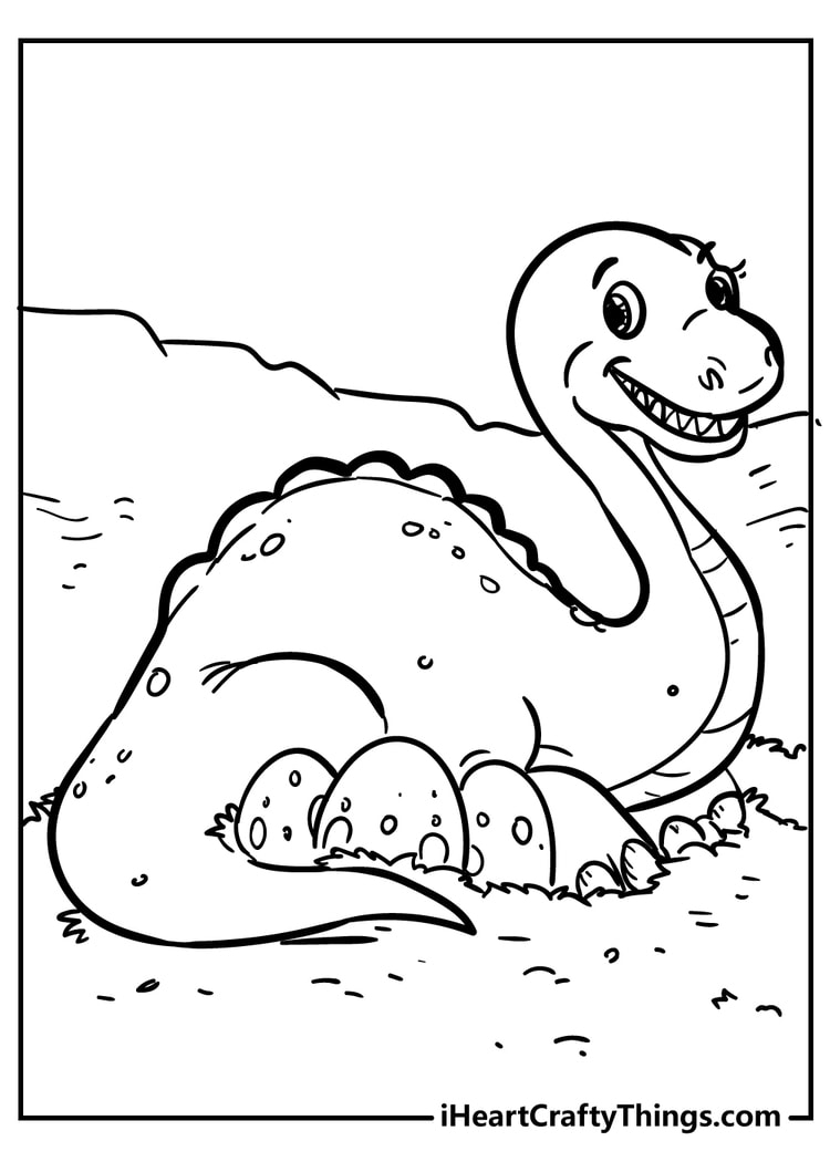 100 Dinosaur Coloring Pages 100 Free Printables 