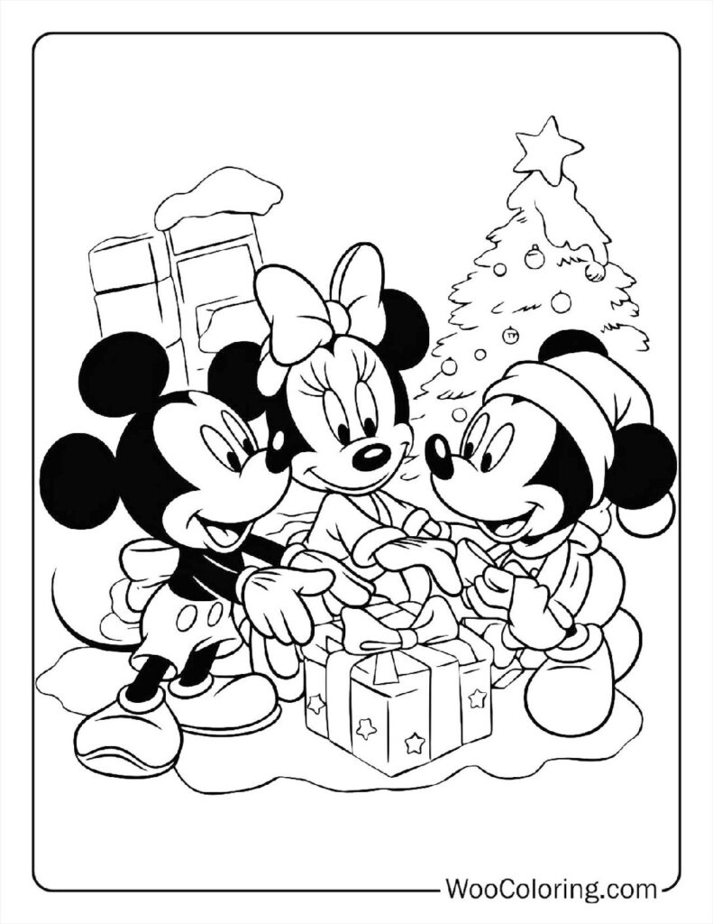 100 Disney Christmas Coloring Pages Free PDF To Print Woo Coloring