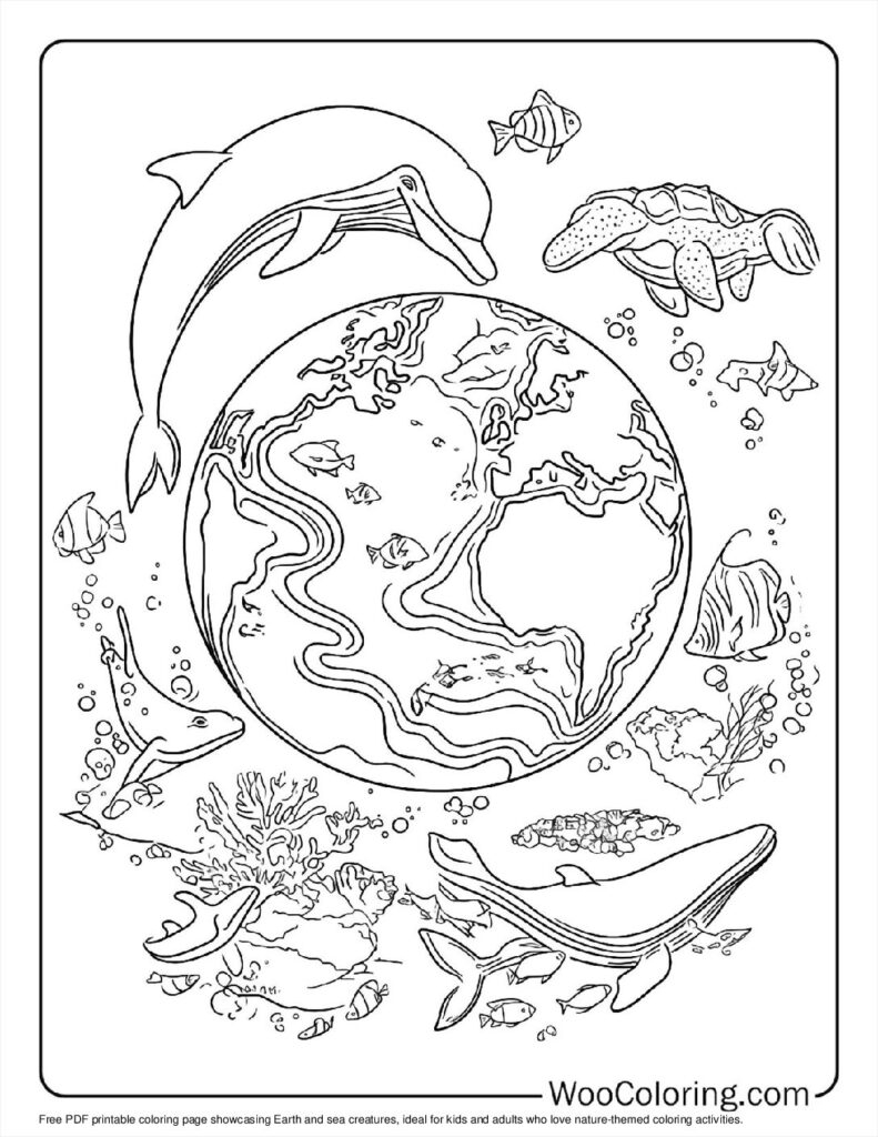 earth coloring pages