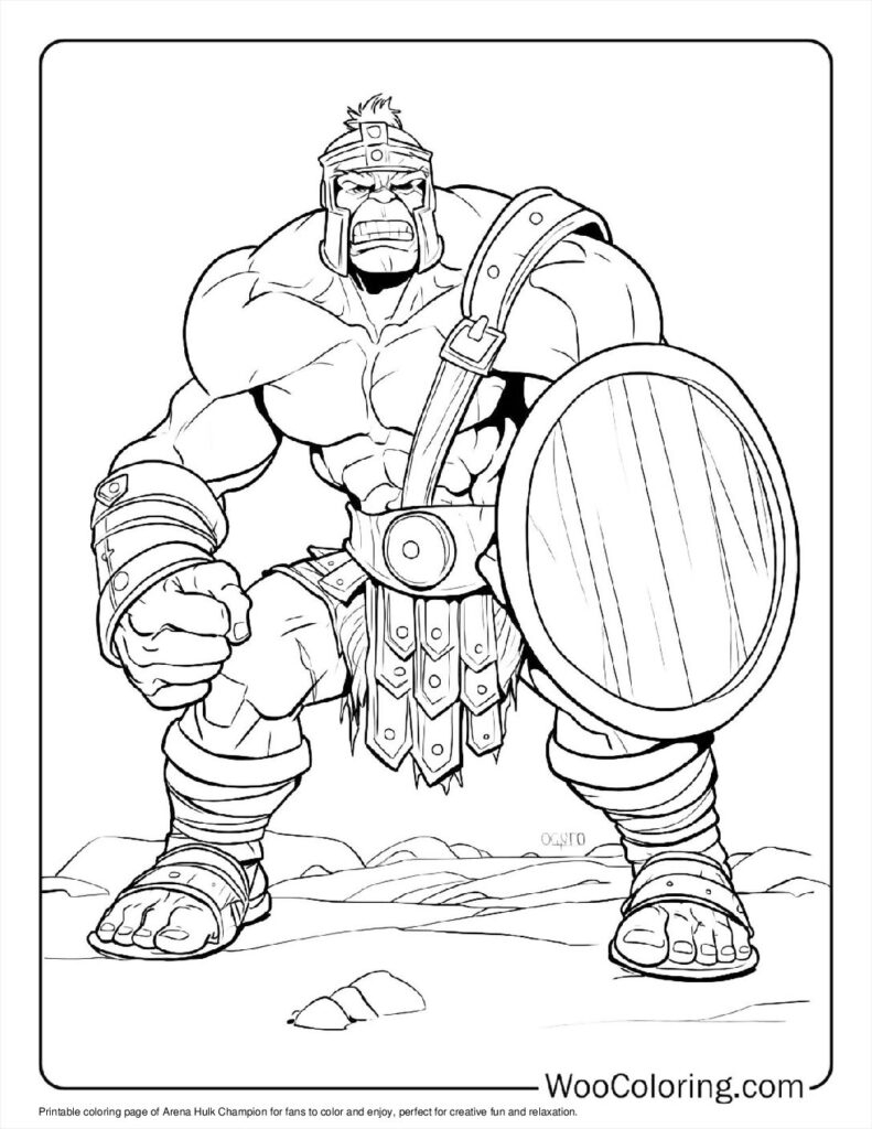 hulk coloring page