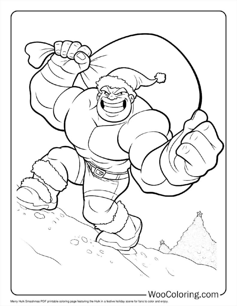 100 Hulk Coloring Pages Free PDF To Print Woo Coloring