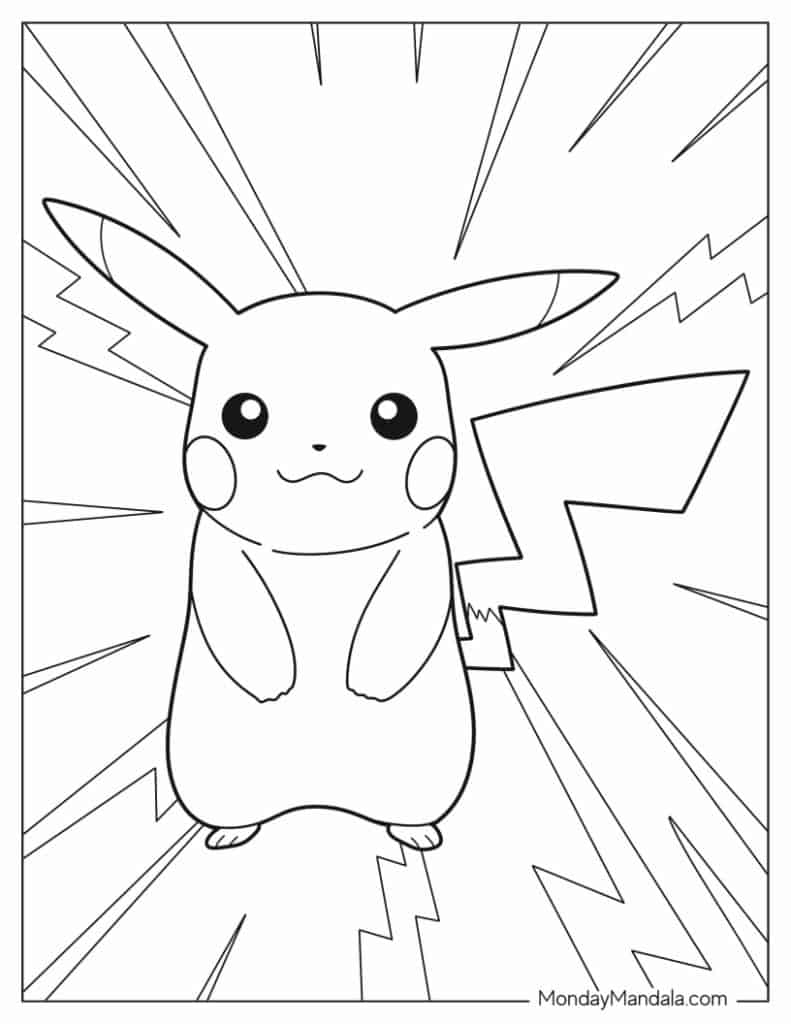 pikachu coloring pages