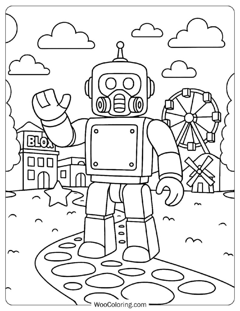 robot coloring pages