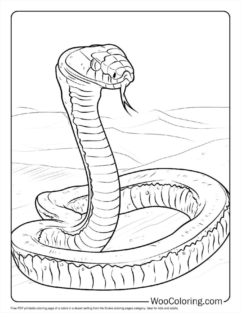 100 Snake Coloring Pages Free PDF To Print Woo Coloring