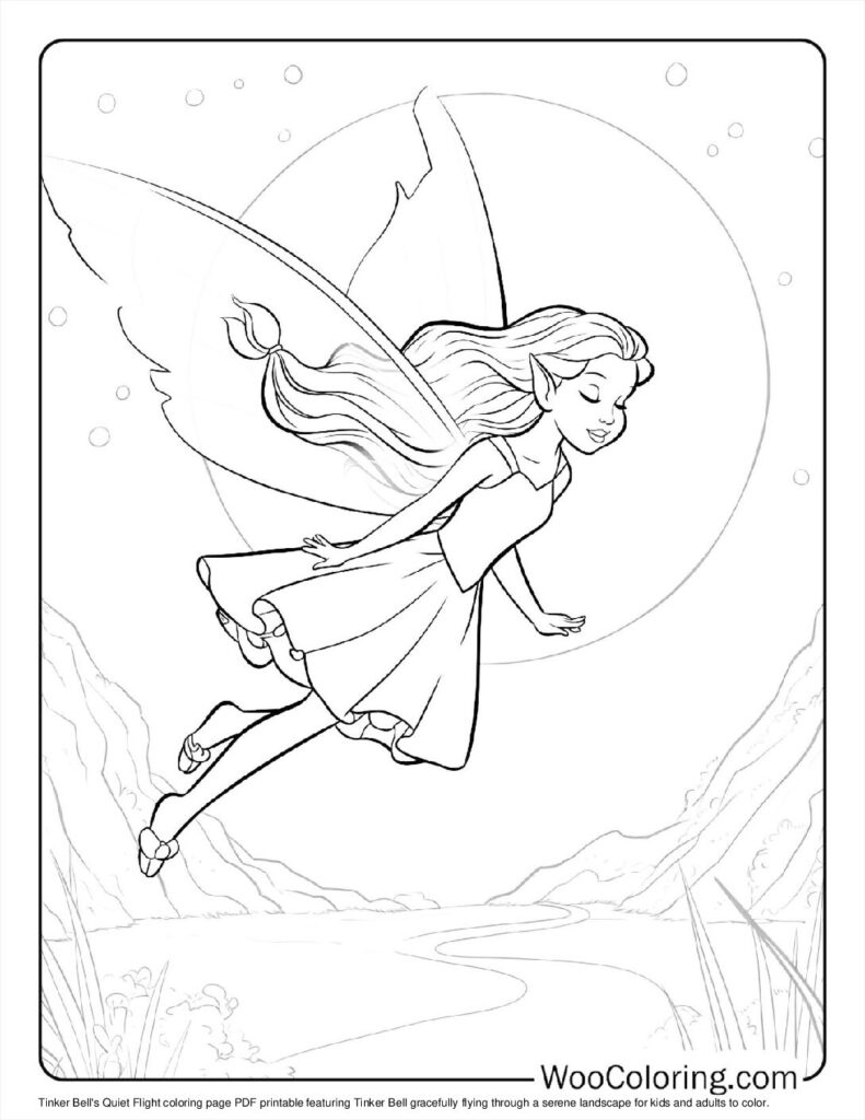 100 Tinker Bell Coloring Pages Free PDF To Print Woo Coloring