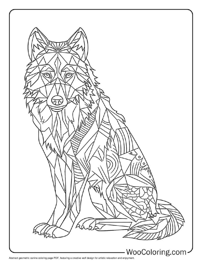 wolf coloring page