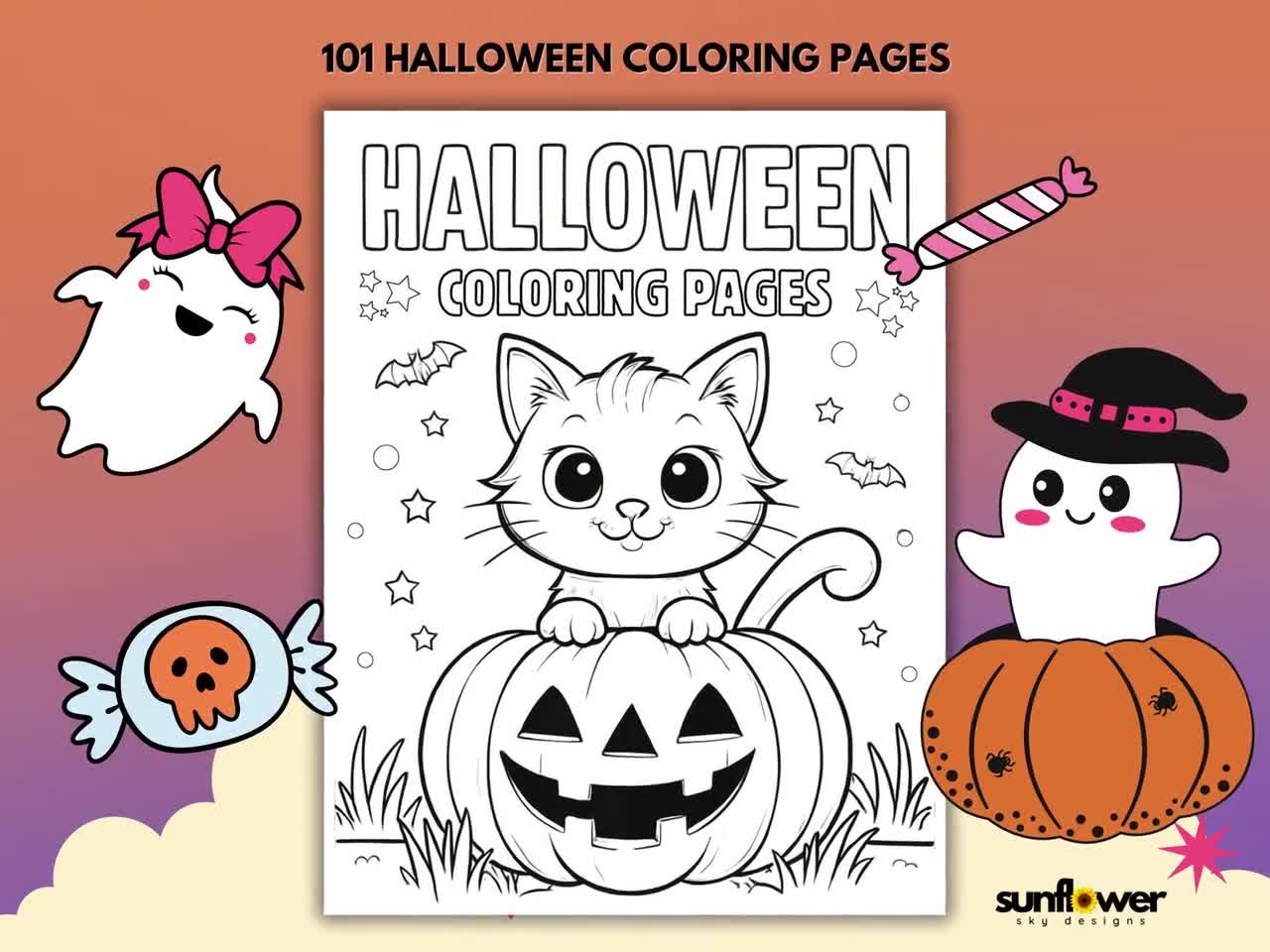 cute halloween coloring pages