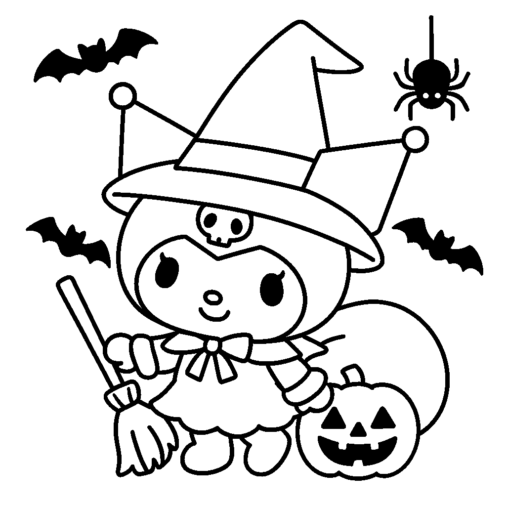 kuromi coloring pages