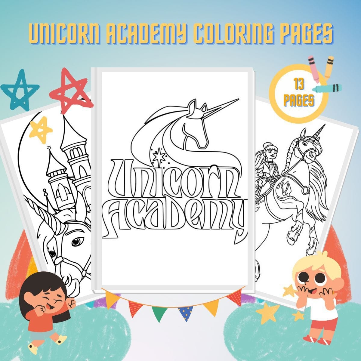 13 Unicorn Academy Coloring Pages Magical Fun For Kids 13 Unicorn Academy Coloring Pages Magical Fun For Kids
