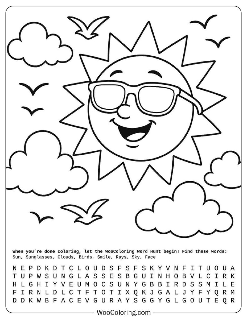 130 Summer Coloring Pages Free PDF To Print Woo Coloring
