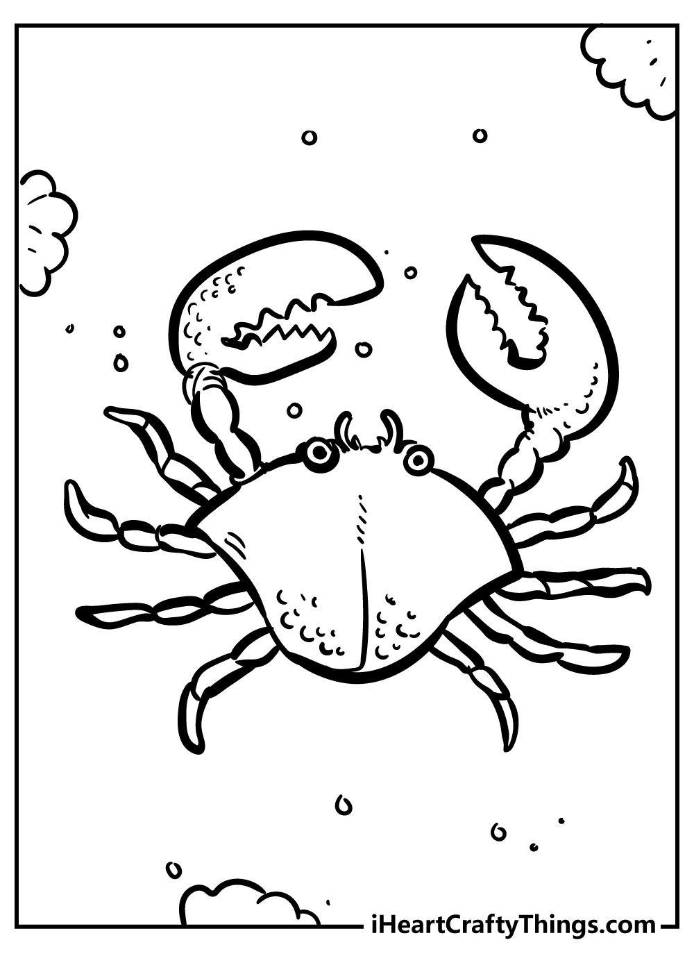 15 Crab Coloring Pages Printable PDF For Free 