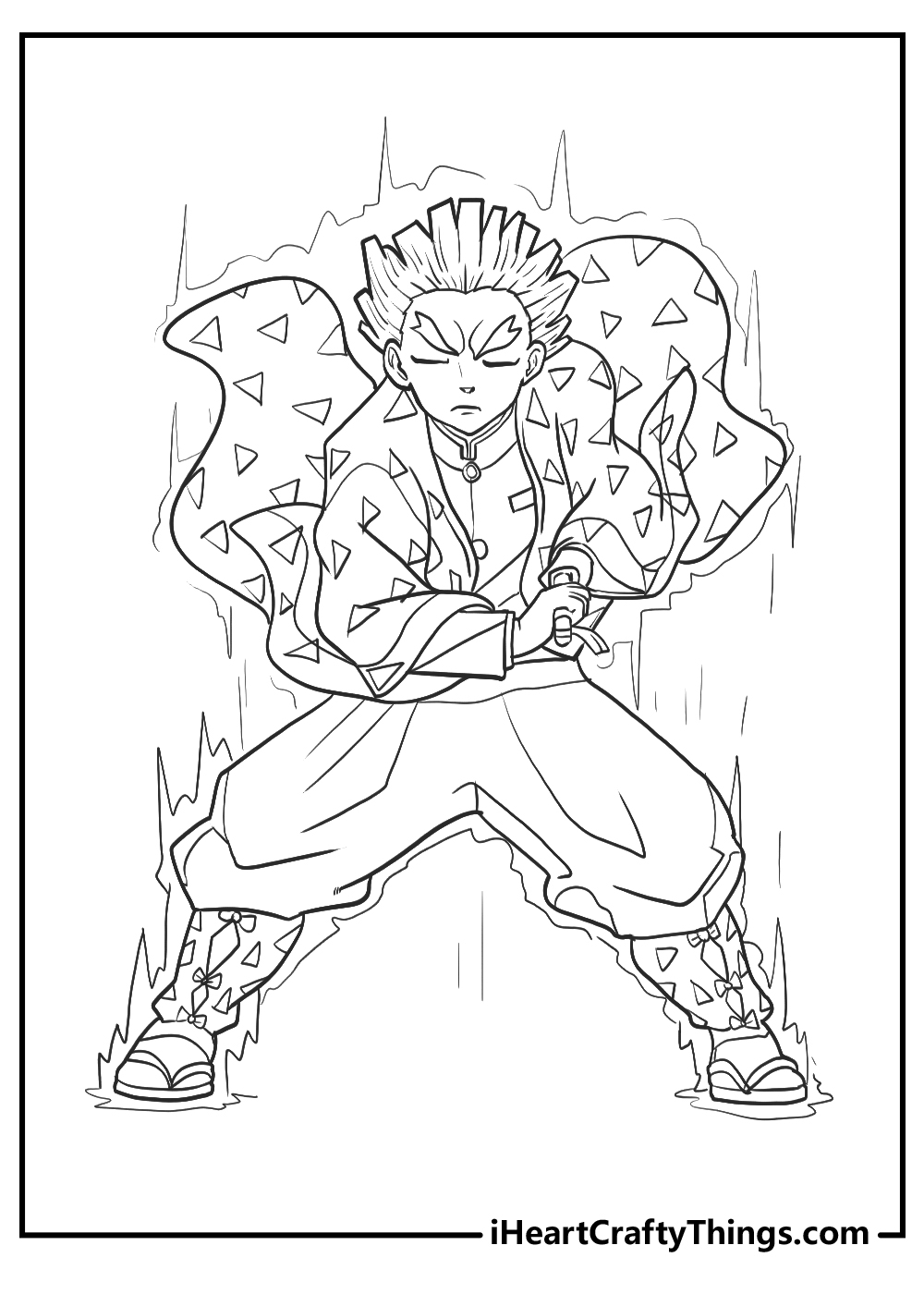 anime coloring pages demon slayer