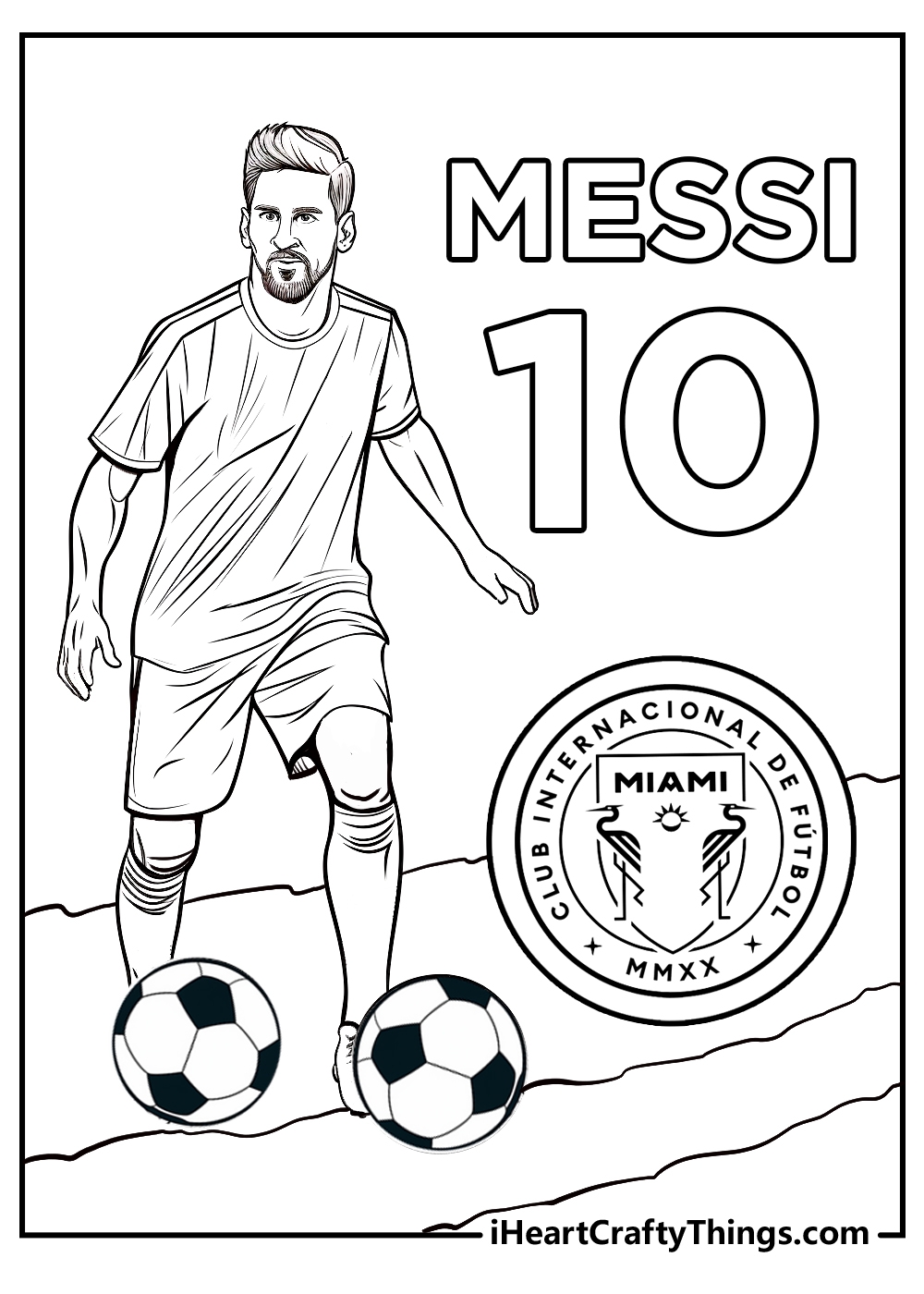 15 Free Messi Coloring Pages Printable Easy PDFs 
