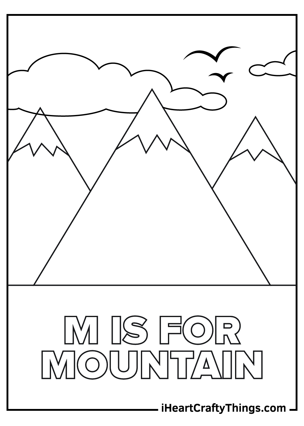 15 Mountains Coloring Pages 100 Free Printables 
