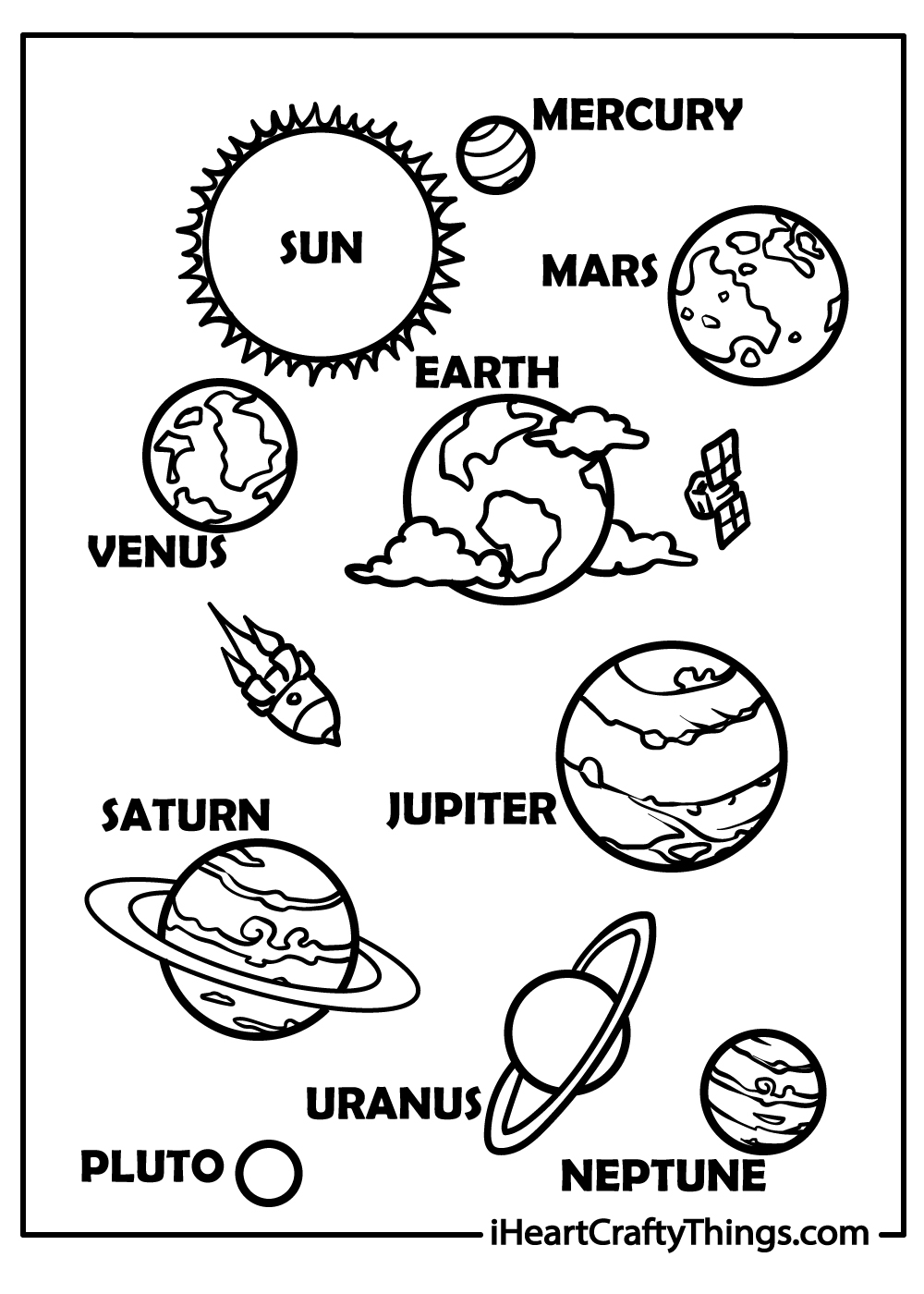 15 Solar System Coloring Pages 100 Free Printables