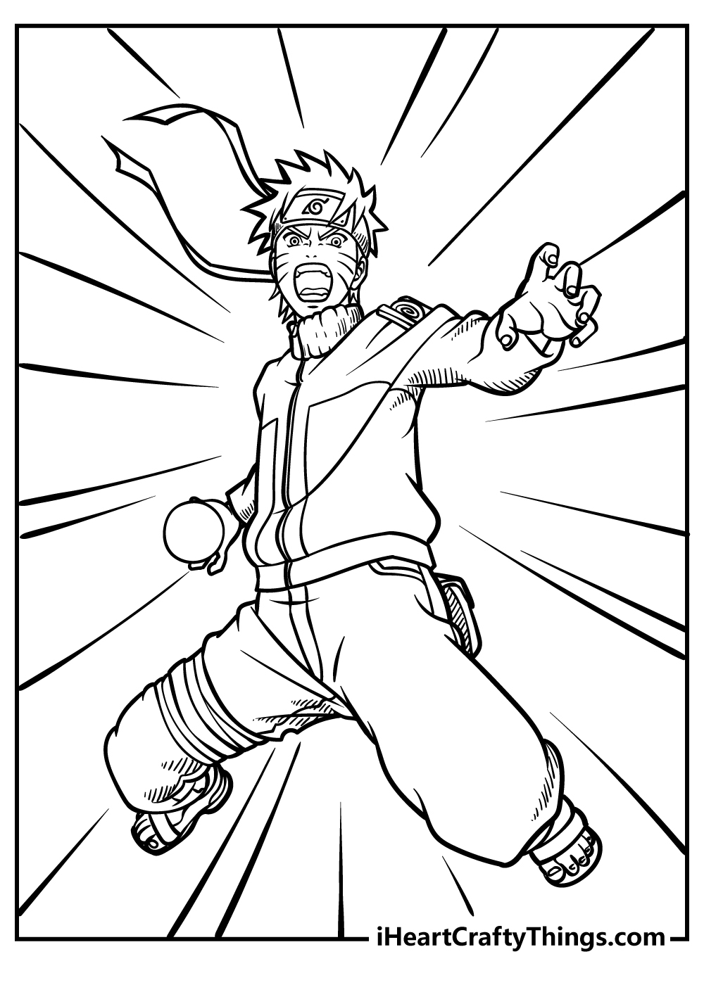 coloring pages anime characters