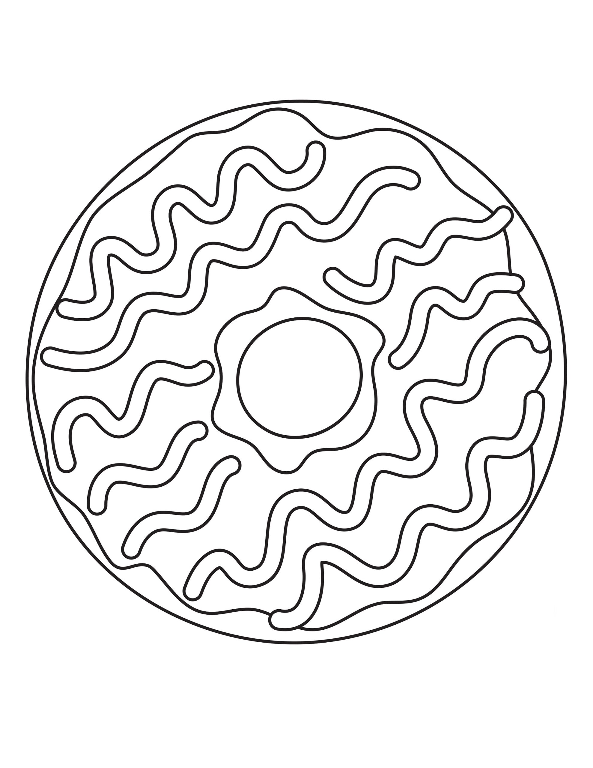 16 Printable Donut Coloring Pages Etsy
