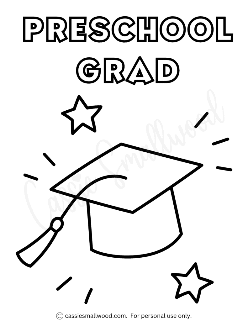 17 Cute Graduation Coloring Pages Cassie Smallwood