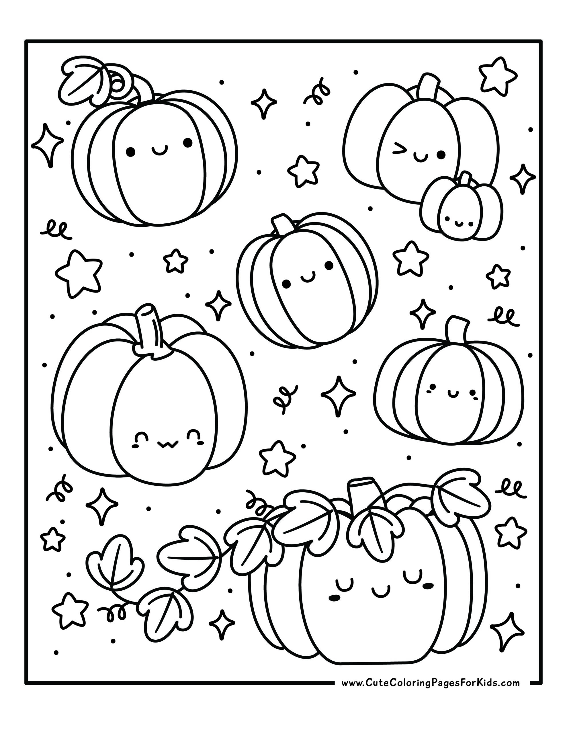 19 Pumpkin Coloring Pages Free Printables Cute Coloring Pages For Kids