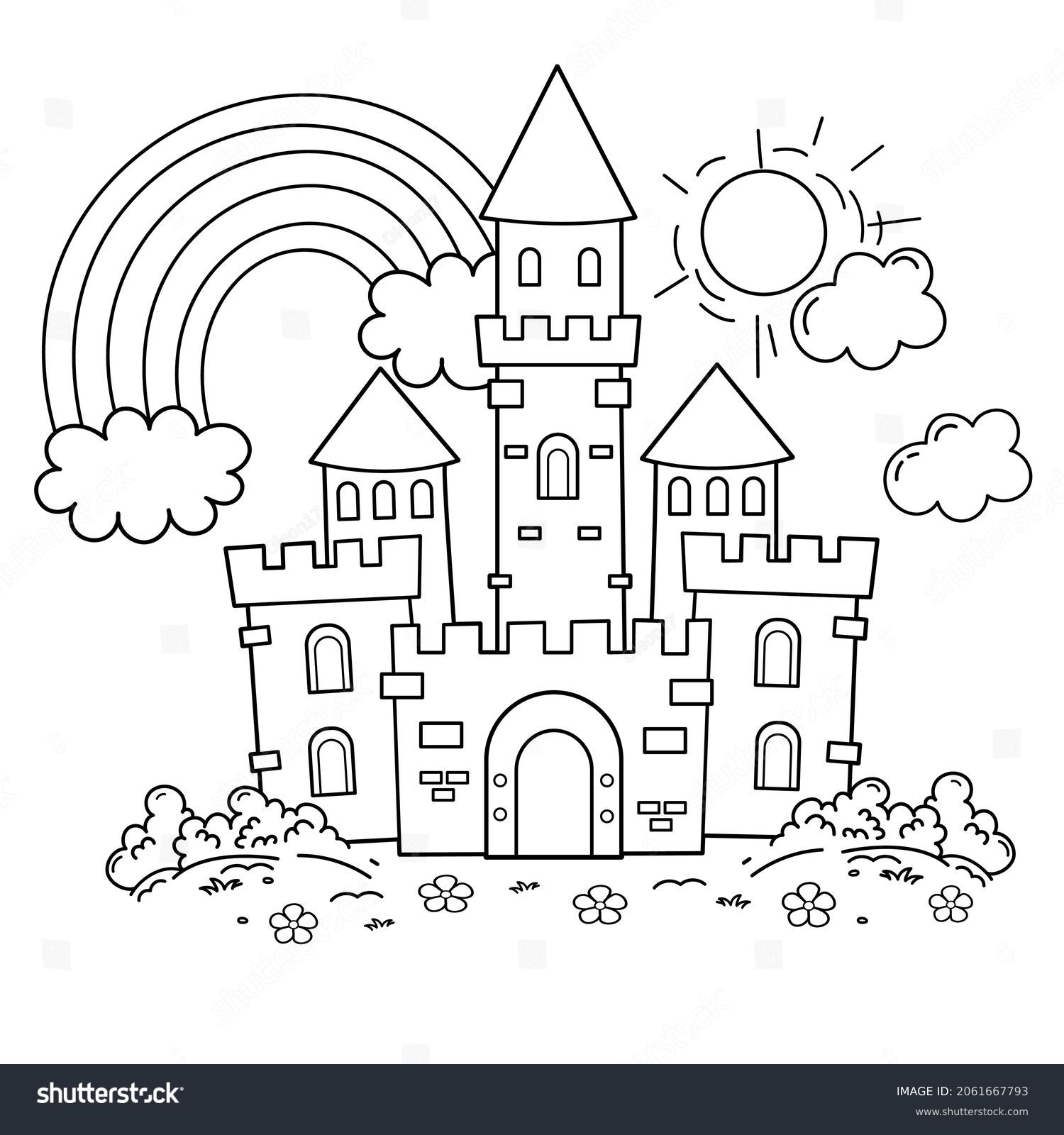 2 Thousand Castle Colouring Pages Royalty Free Images Stock Photos Pictures Shutterstock