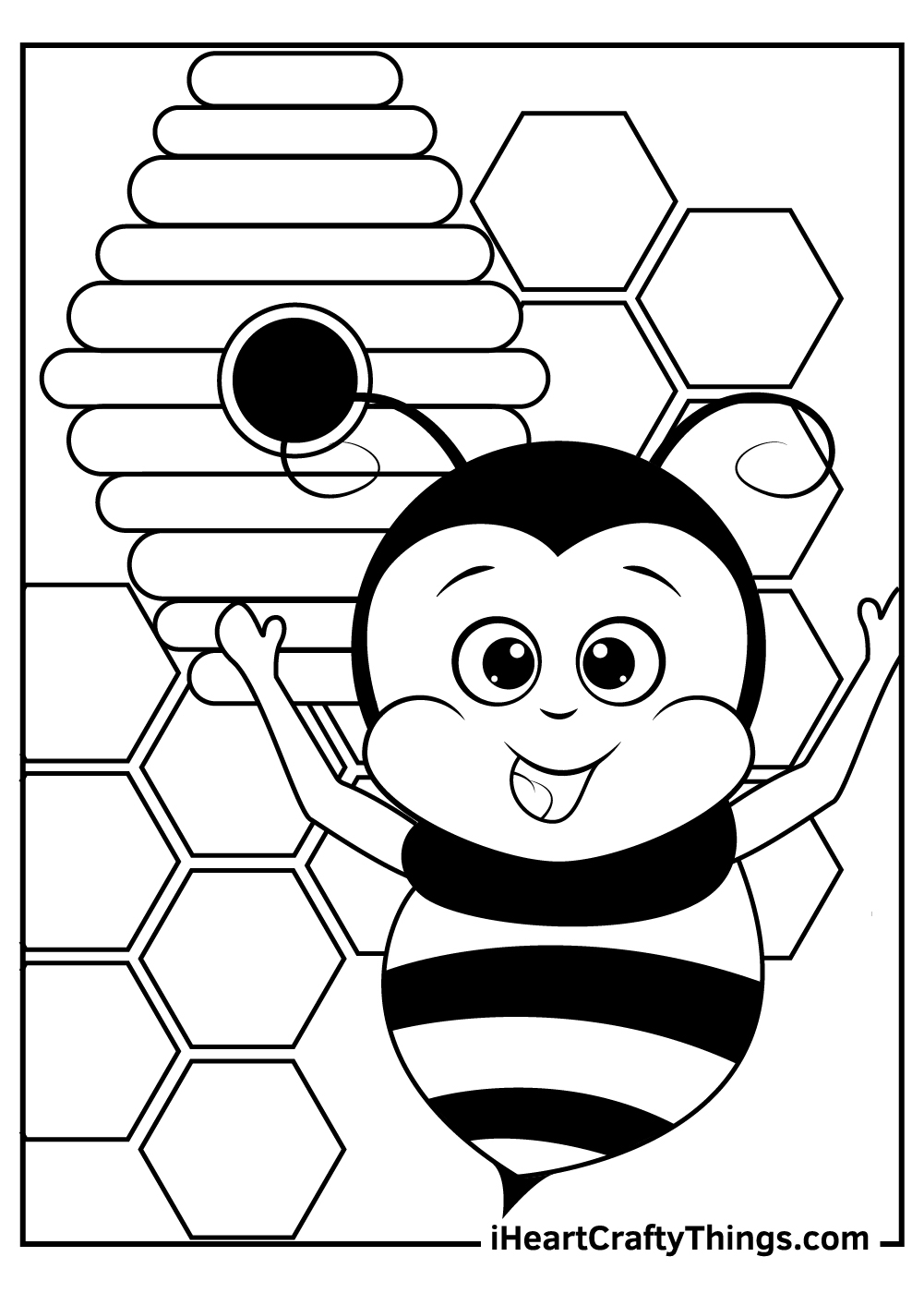20 Bee Coloring Pages 100 Free Printables 