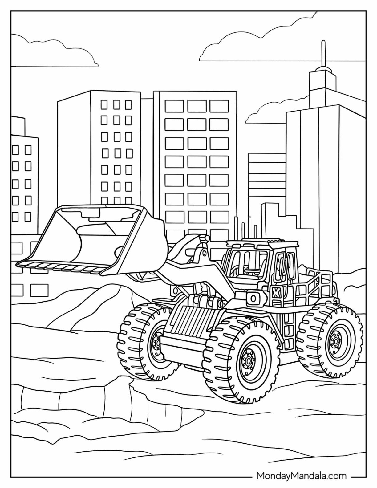 construction coloring pages