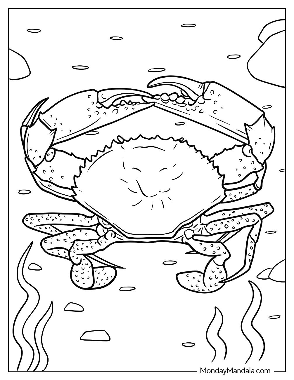 20 Crab Coloring Pages Free PDF Printables 