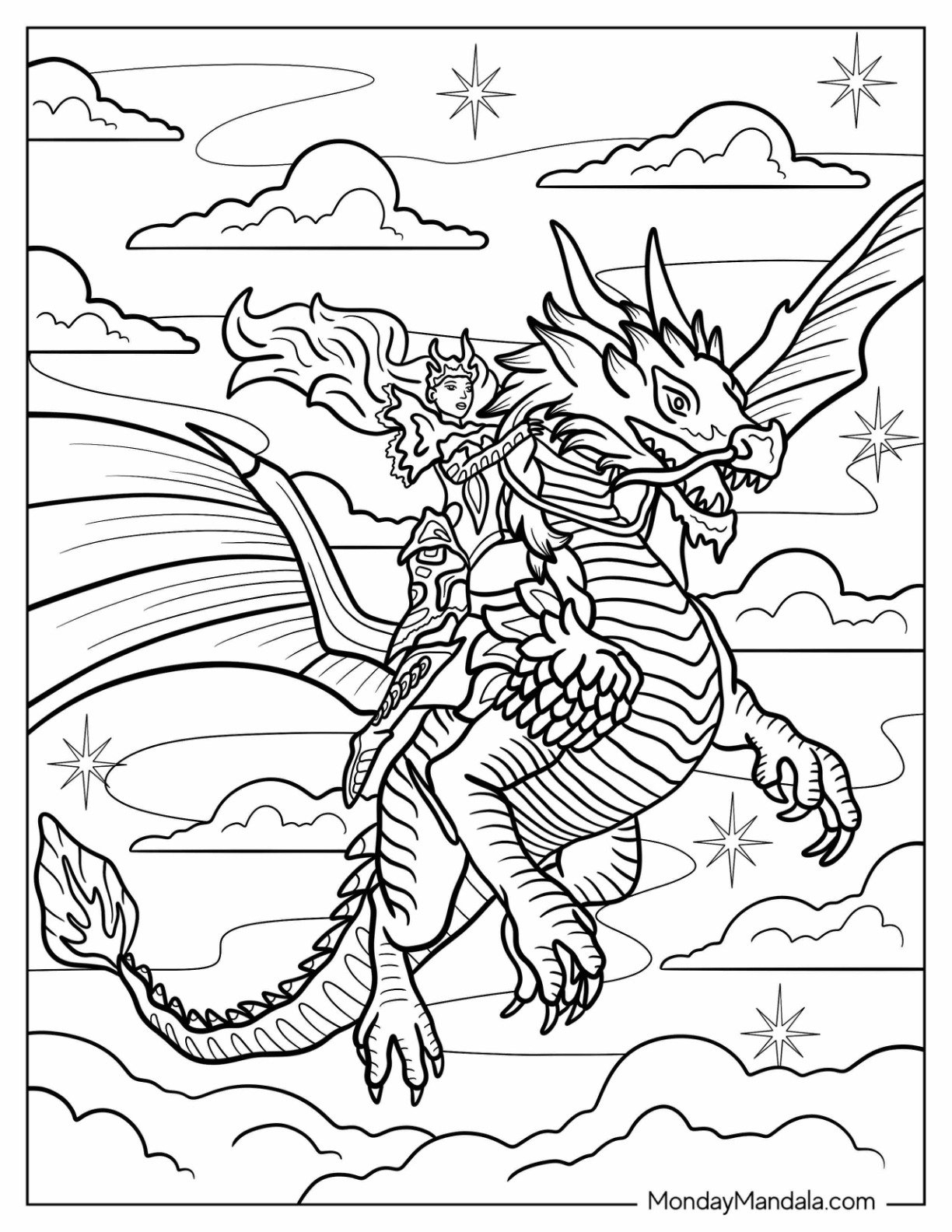 20 Fantasy Coloring Pages Free PDF Printables