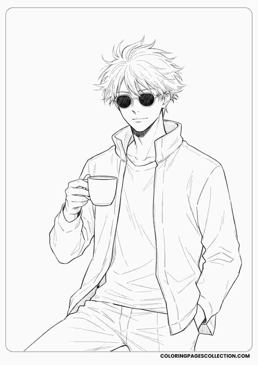 20 Gojo Coloring Pages Sheets You ll Love Printing And Coloring Today