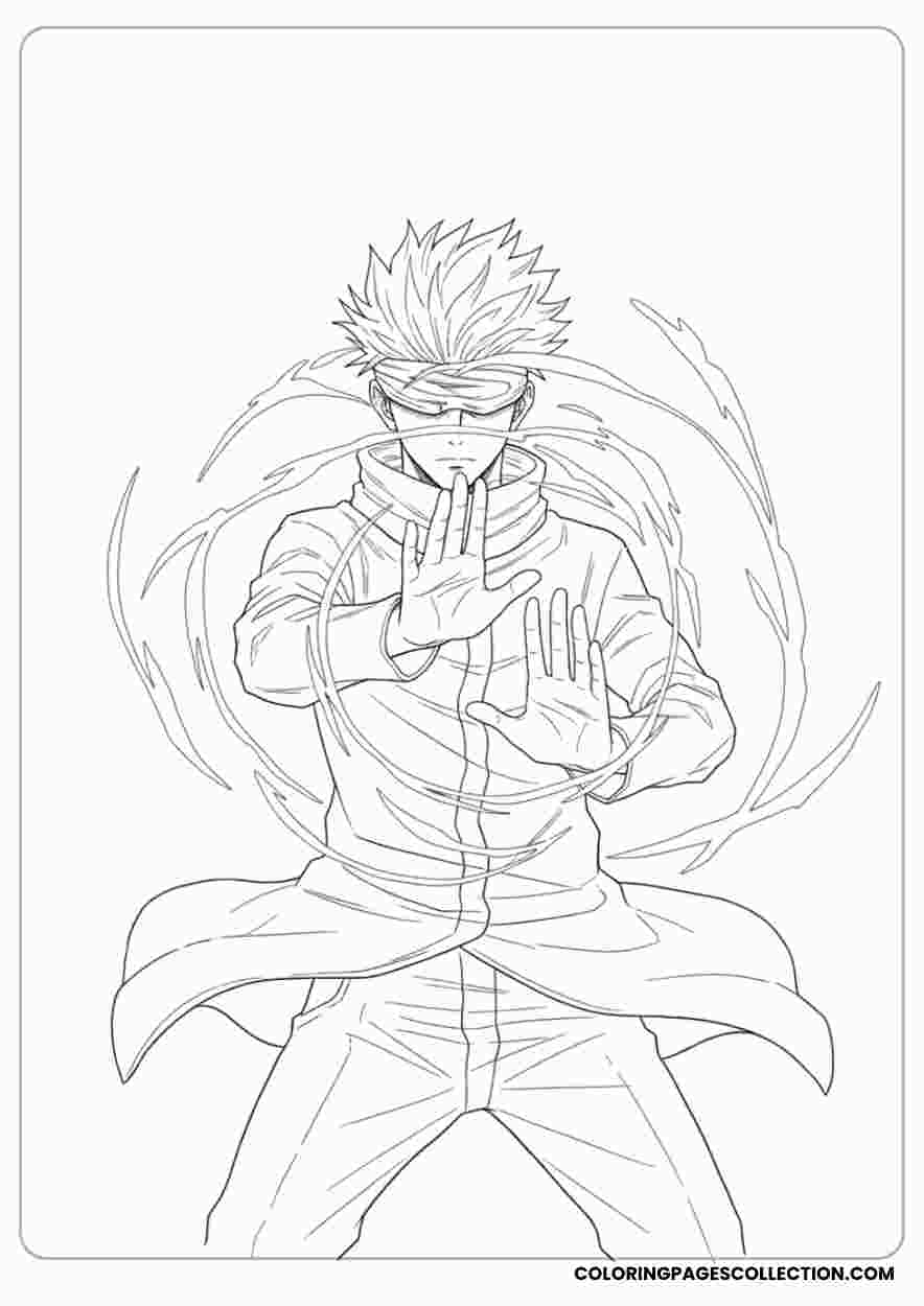 20 Gojo Coloring Pages Sheets You ll Love Printing And Coloring Today