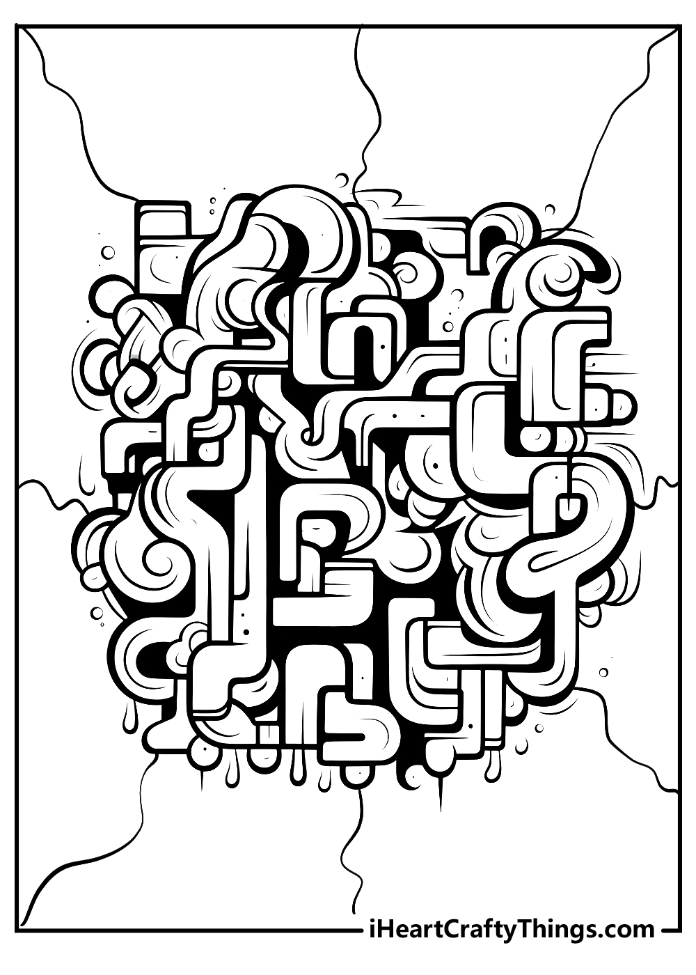 20 Graffiti Coloring Pages Free Printable PDFs For Kids 