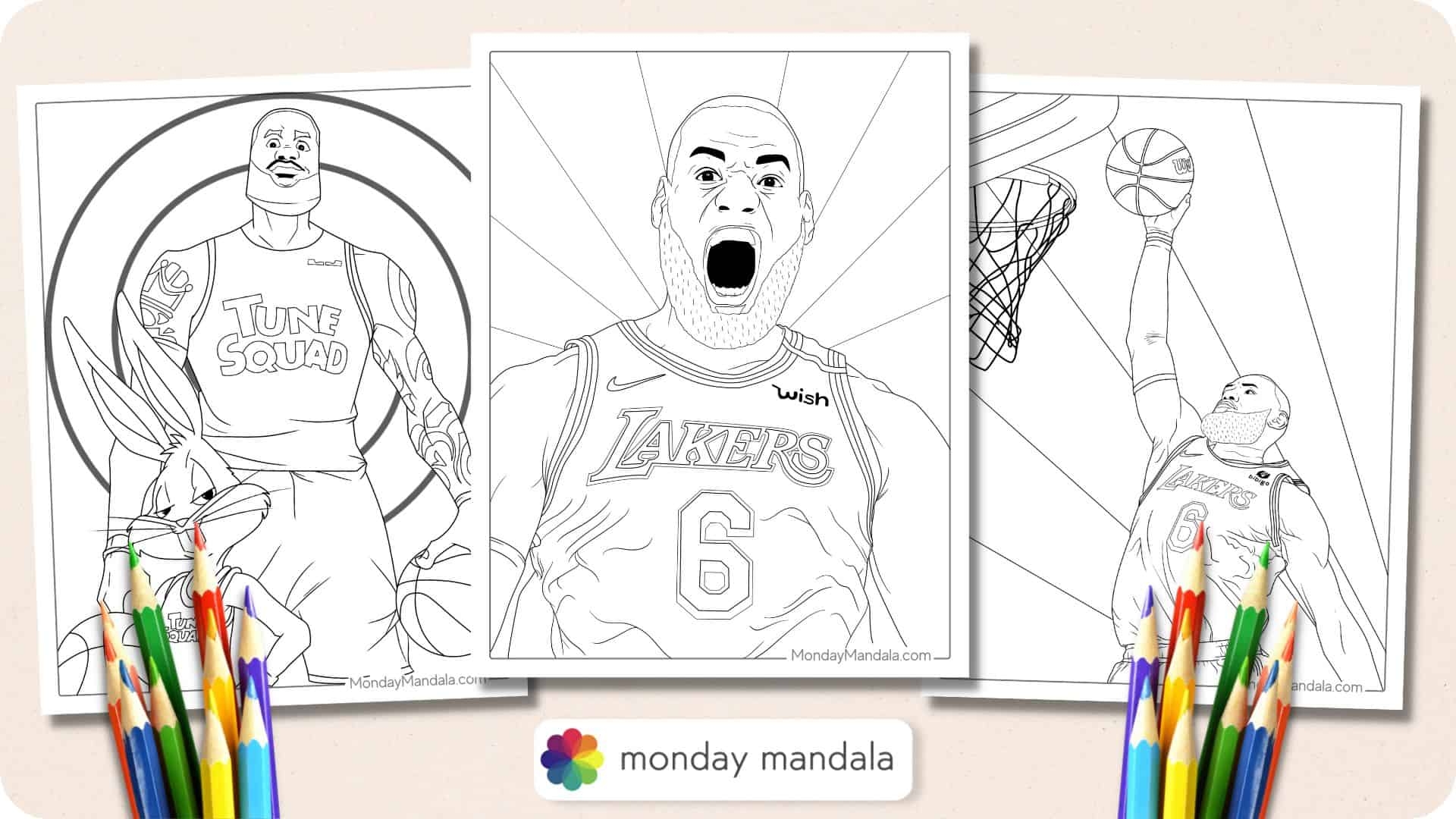lebron james coloring pages