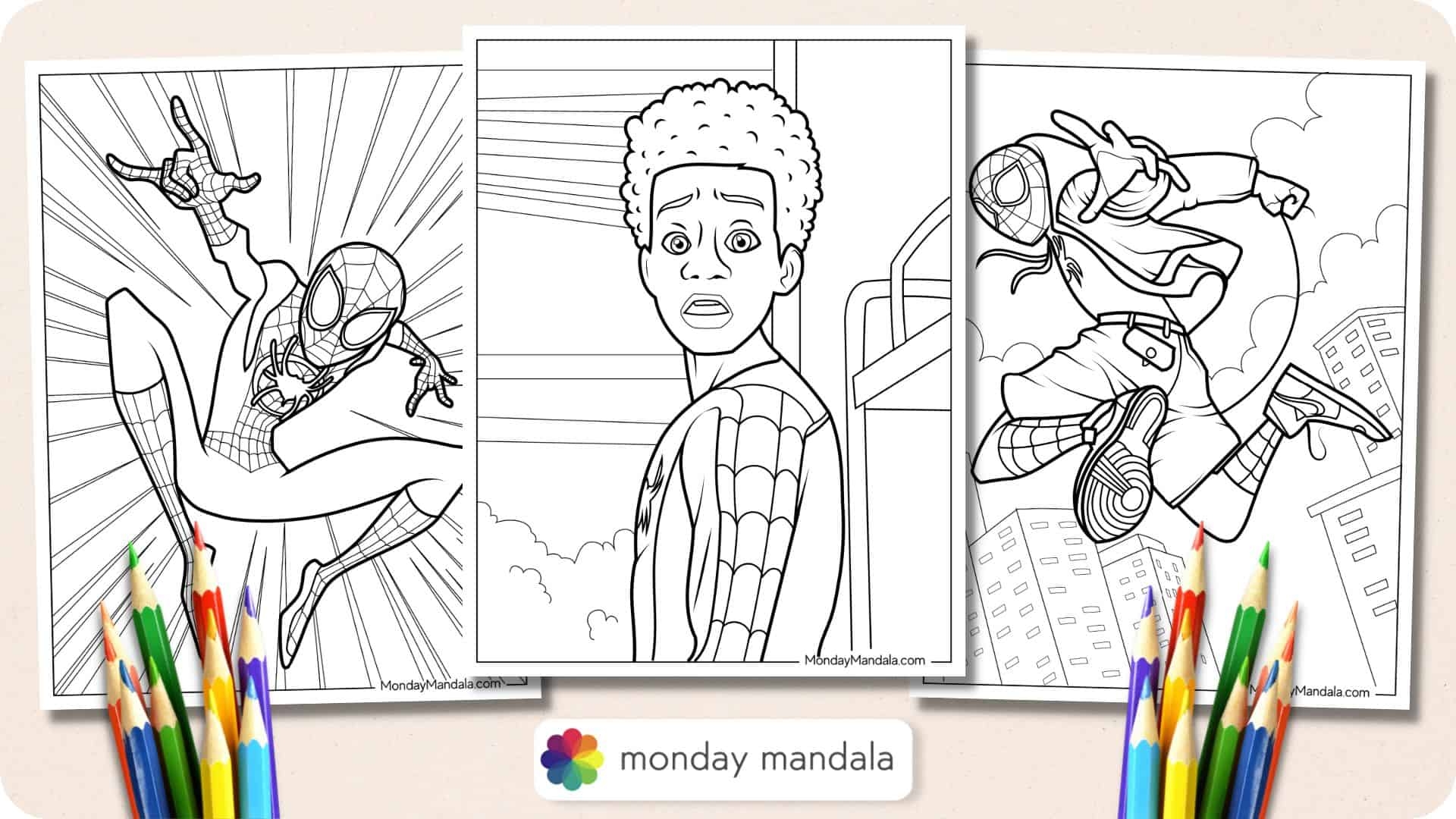 20 Miles Morales Coloring Pages Free PDF Printables 