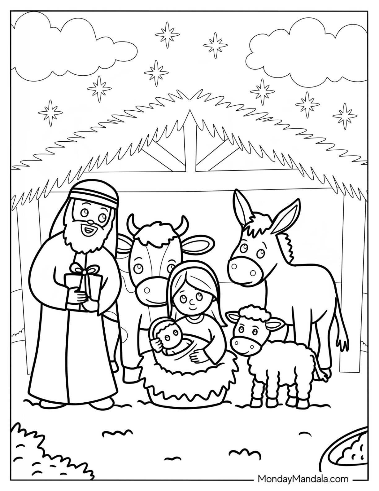 20 Nativity Coloring Pages Free PDF Printables 
