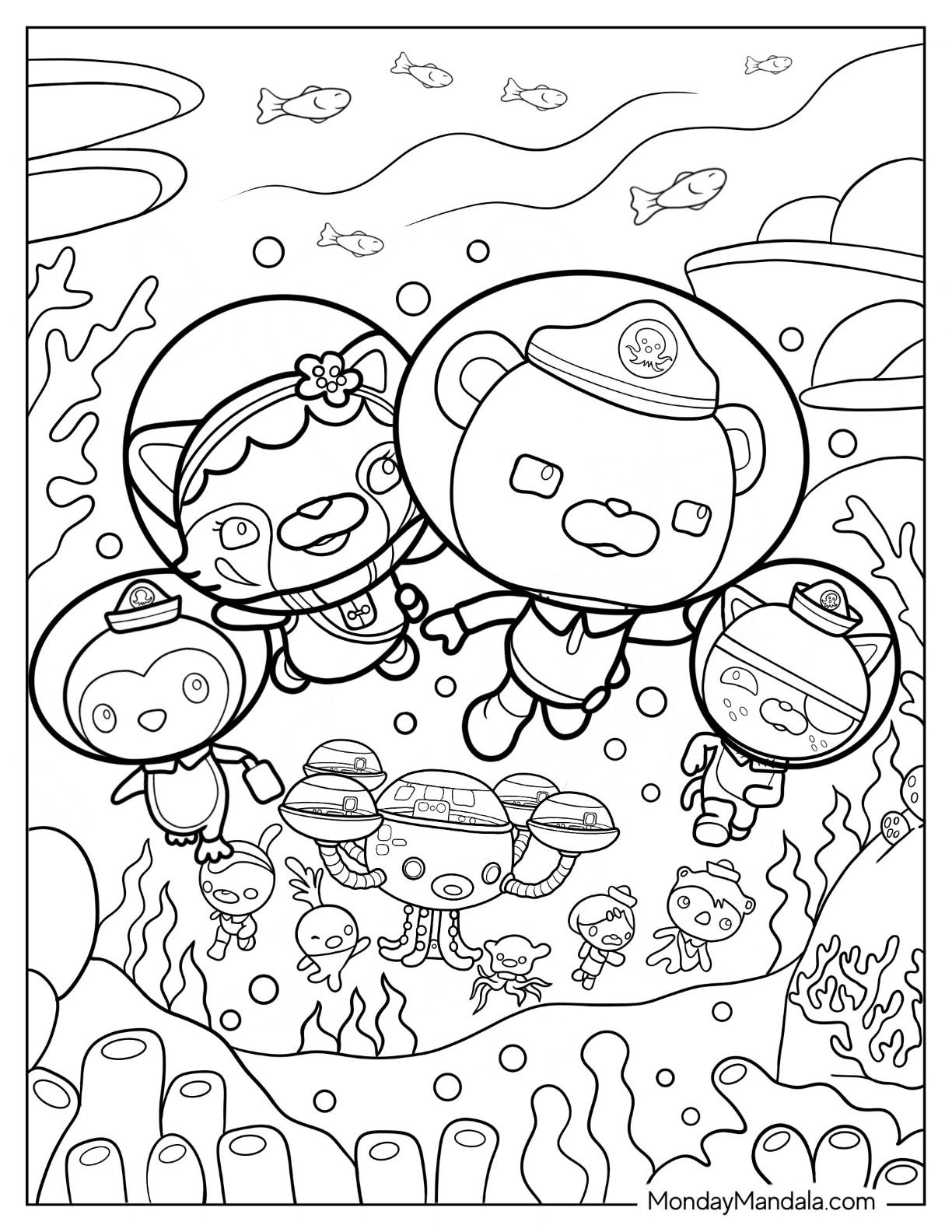 octonauts coloring pages octonauts coloring pages