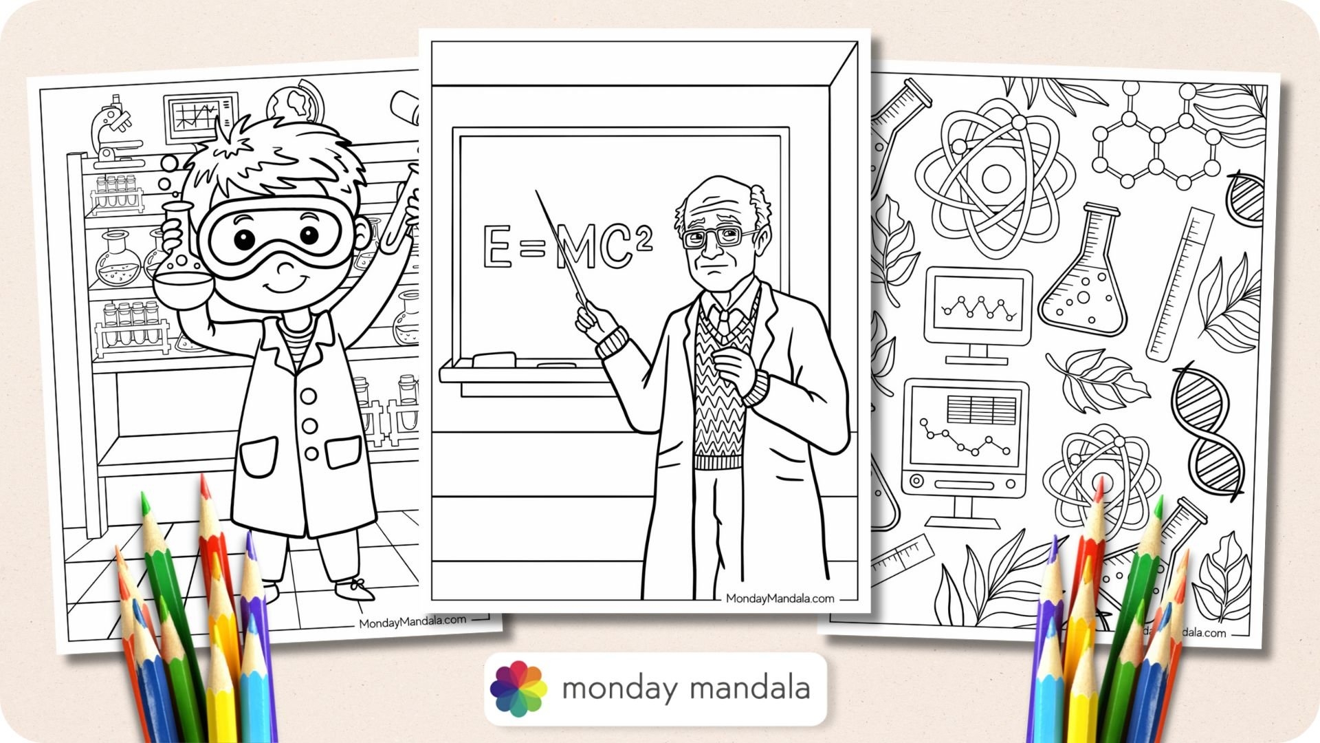 preschool science coloring pages