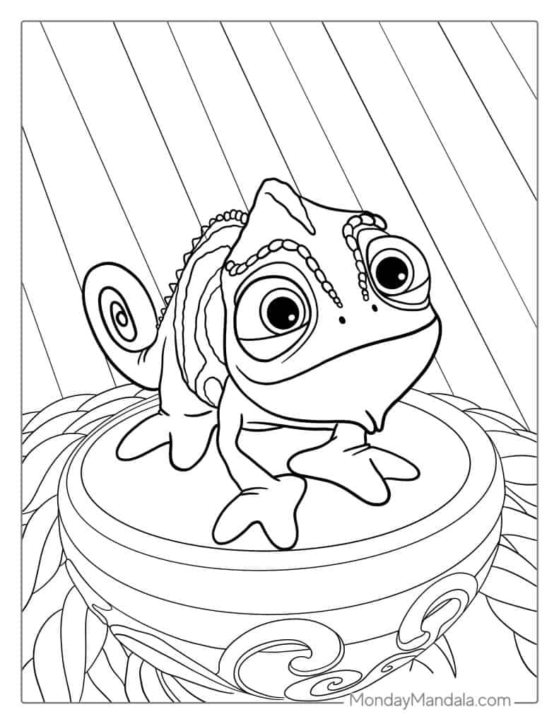 20 Tangled Coloring Pages Free PDF Printables 