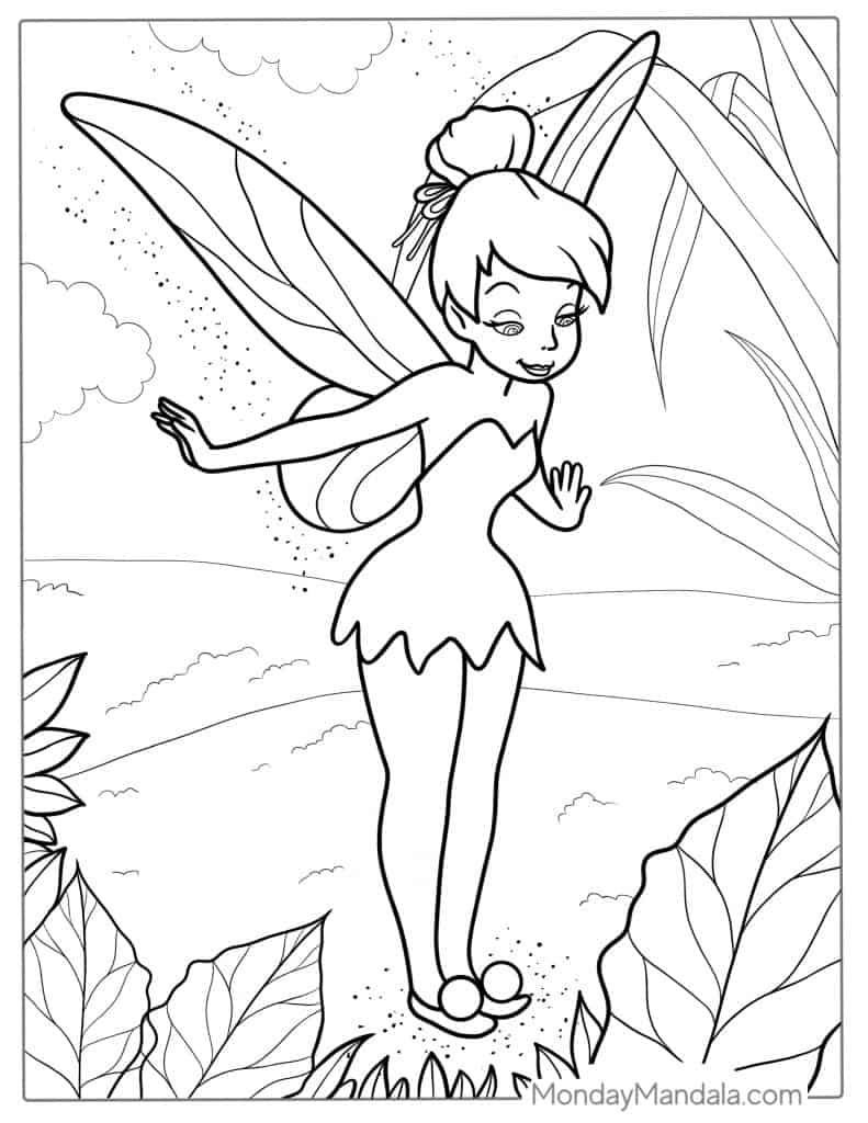 20 Tinker Bell Coloring Pages Free PDF Printables 