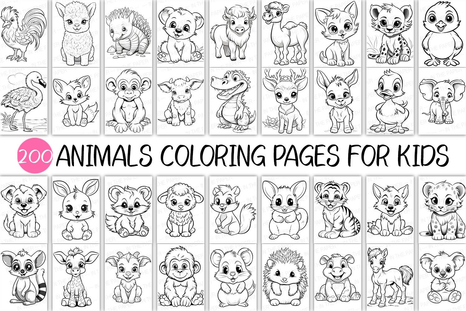 coloring in pages of animals