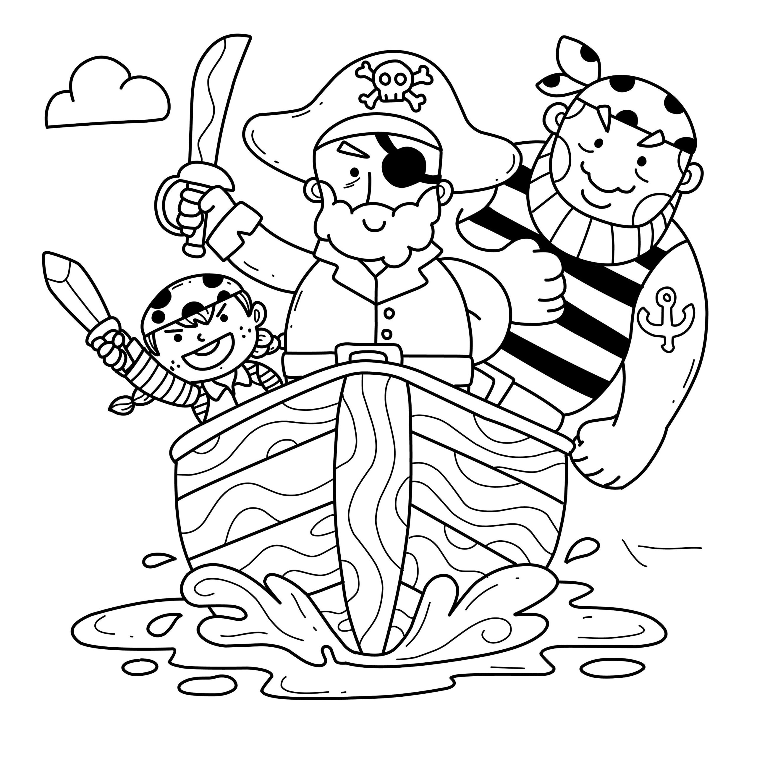 21 Pirate Treasure Map Coloring Pages Pirate Printable Book Digital Download Not A Physical Product Etsy
