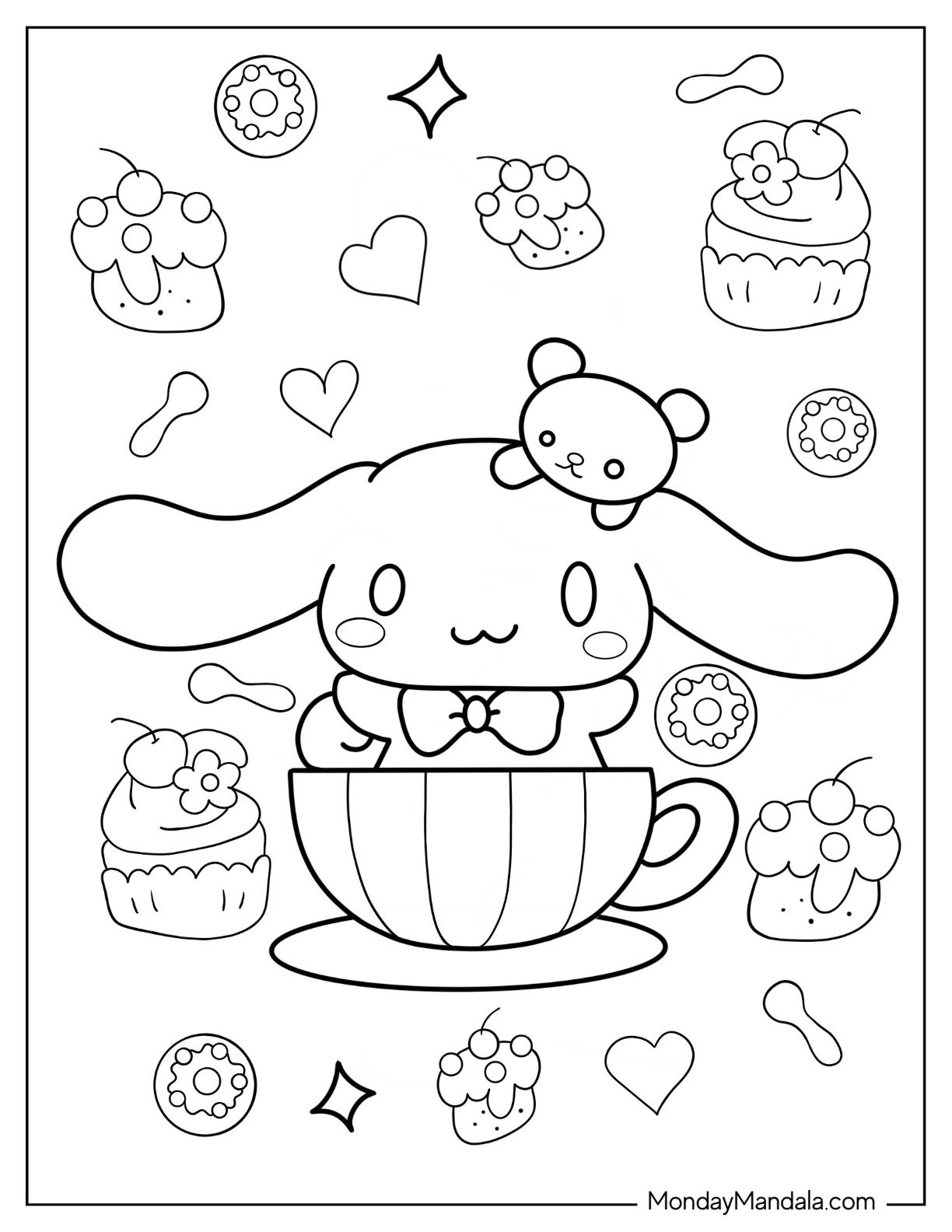 22 Cinnamoroll Coloring Pages Free PDF Printables