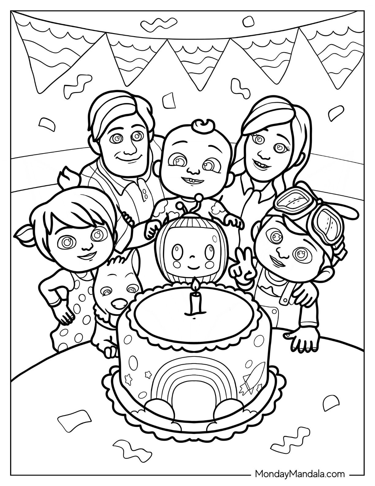 22 CoComelon Coloring Pages Free PDF Printables 