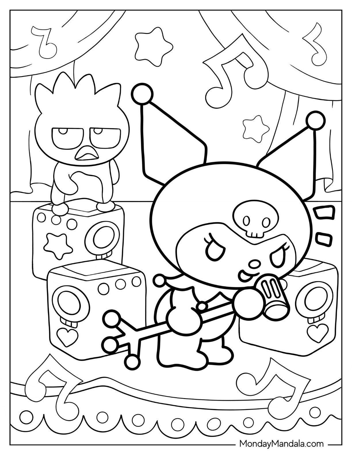 22 Kuromi Coloring Pages Free PDF Printables 