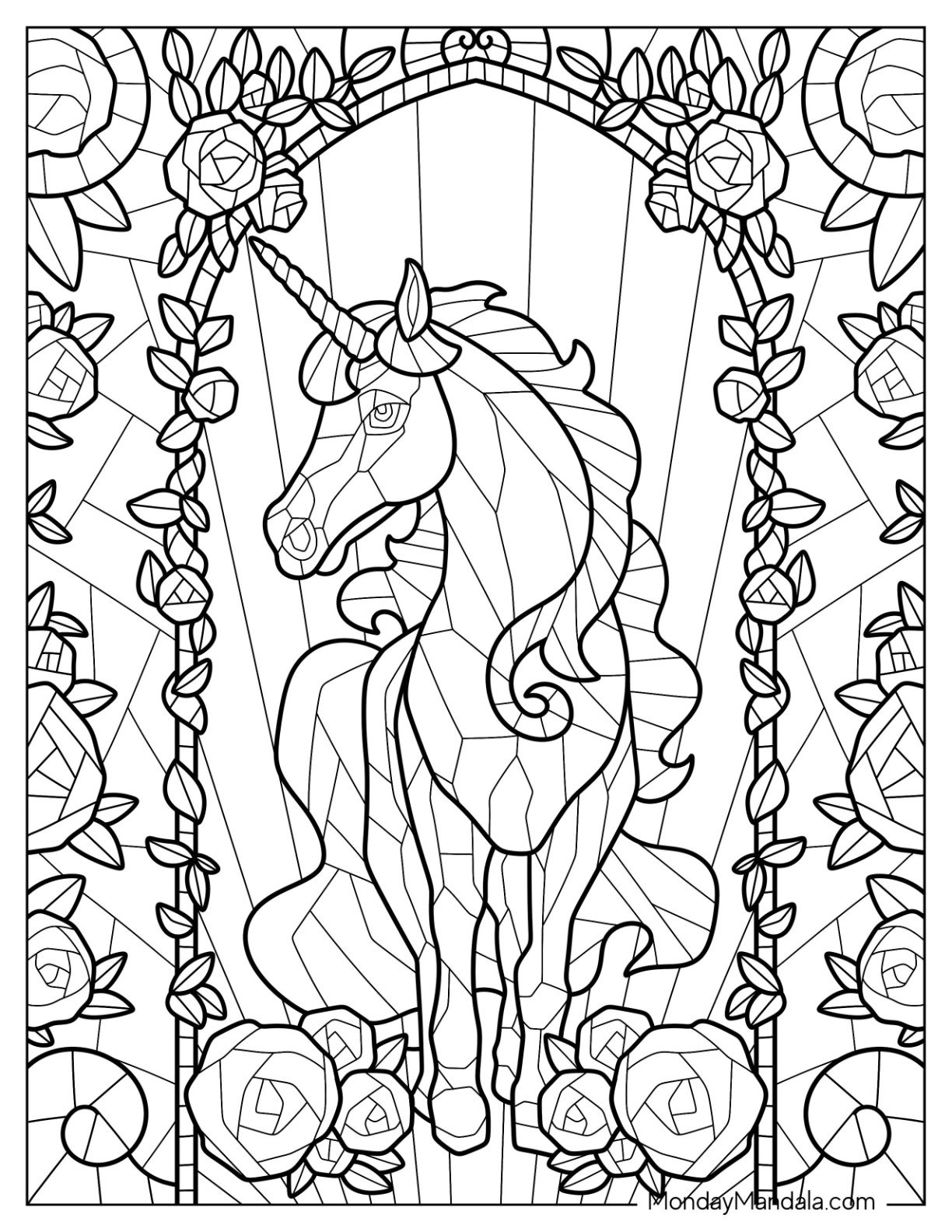 mosaic animal coloring pages